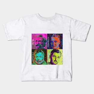 Pop Art - American Novelists (Male) Kids T-Shirt